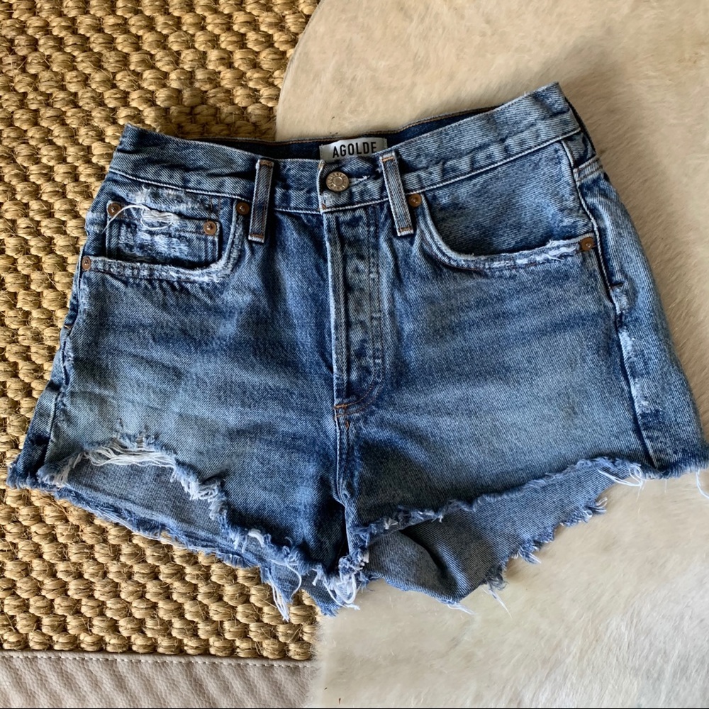 AGOLDE Parker Denim Shorts